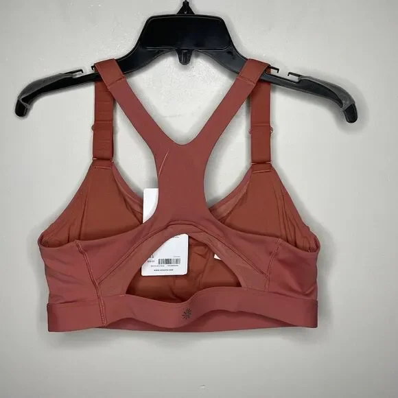 ATHLETA Womens Ultimate Adjustable Bra D-DD NEW Sz Large L Muted Red Racerback - Picture 8 of 12